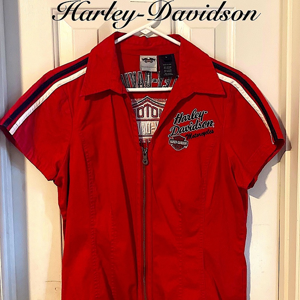 Harley-Davidson Red Zip-Up Jacket